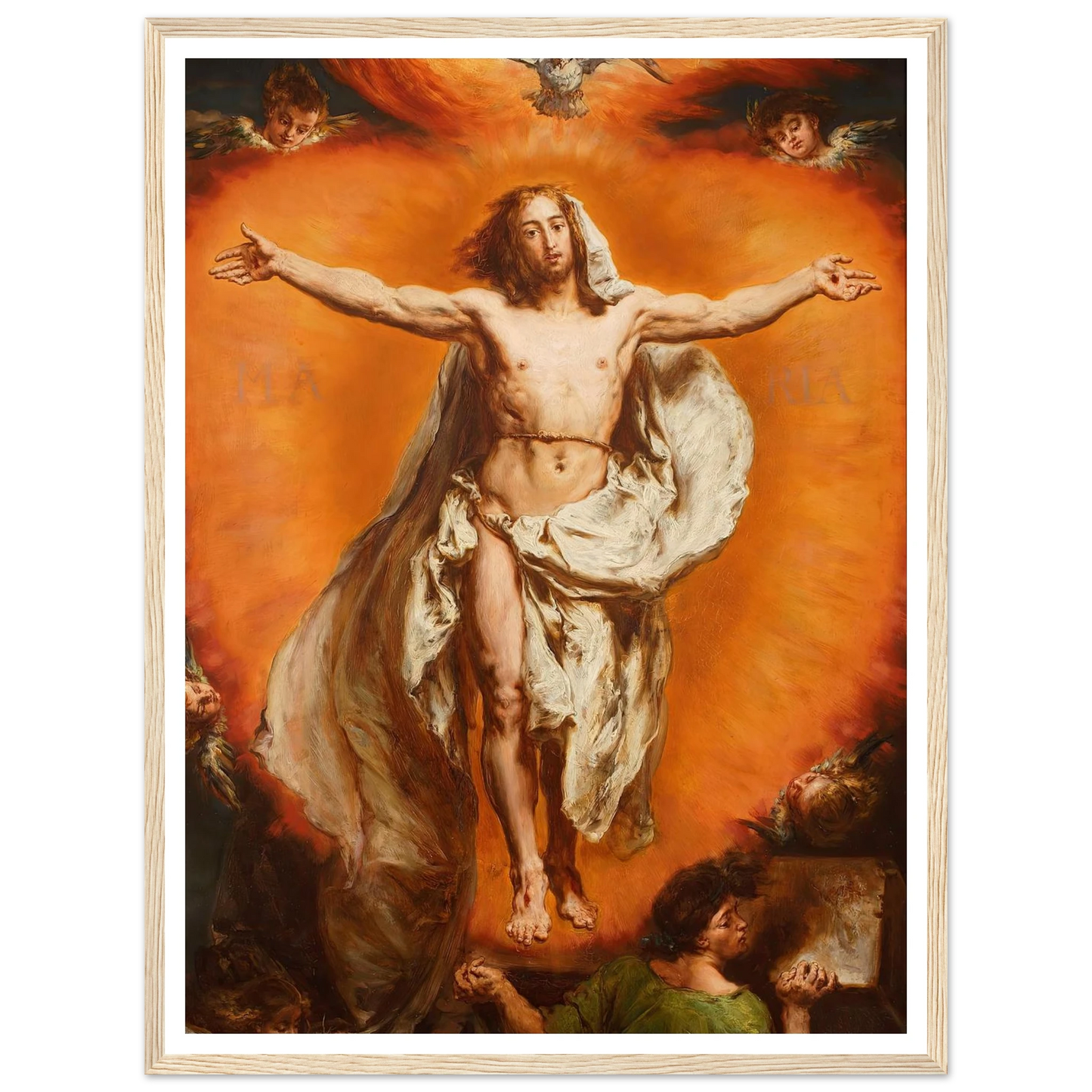 Ascension (1884) Art Print | Jan Matejko - Framed Poster - 30x40 cm / 12x16″ - Black frame