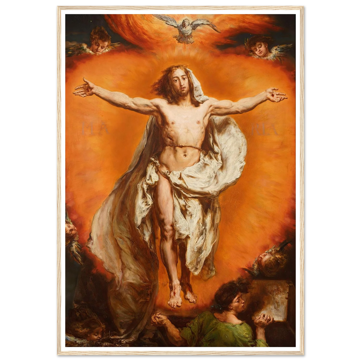 Ascension (1884) Art Print | Jan Matejko - Framed Poster - 30x40 cm / 12x16″ - Black frame