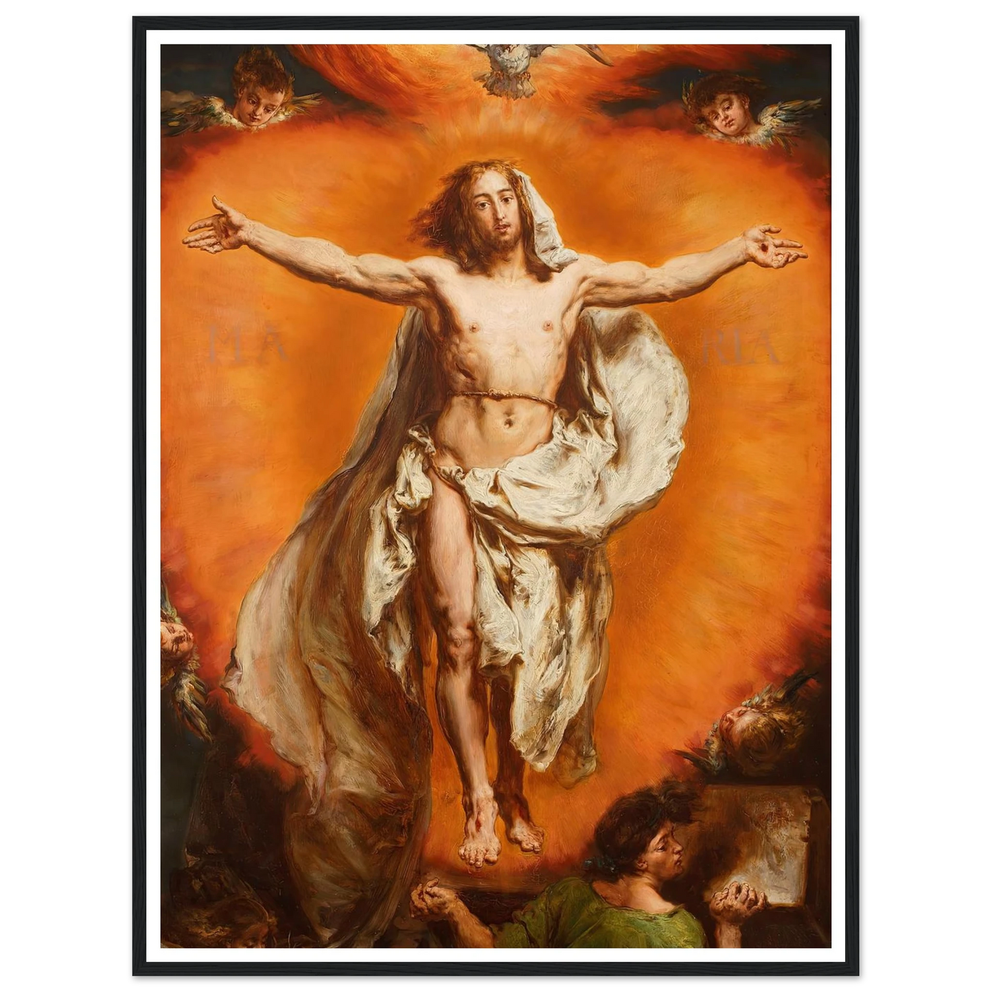 Ascension (1884) Art Print | Jan Matejko - Framed Poster - 30x40 cm / 12x16″ - Black frame