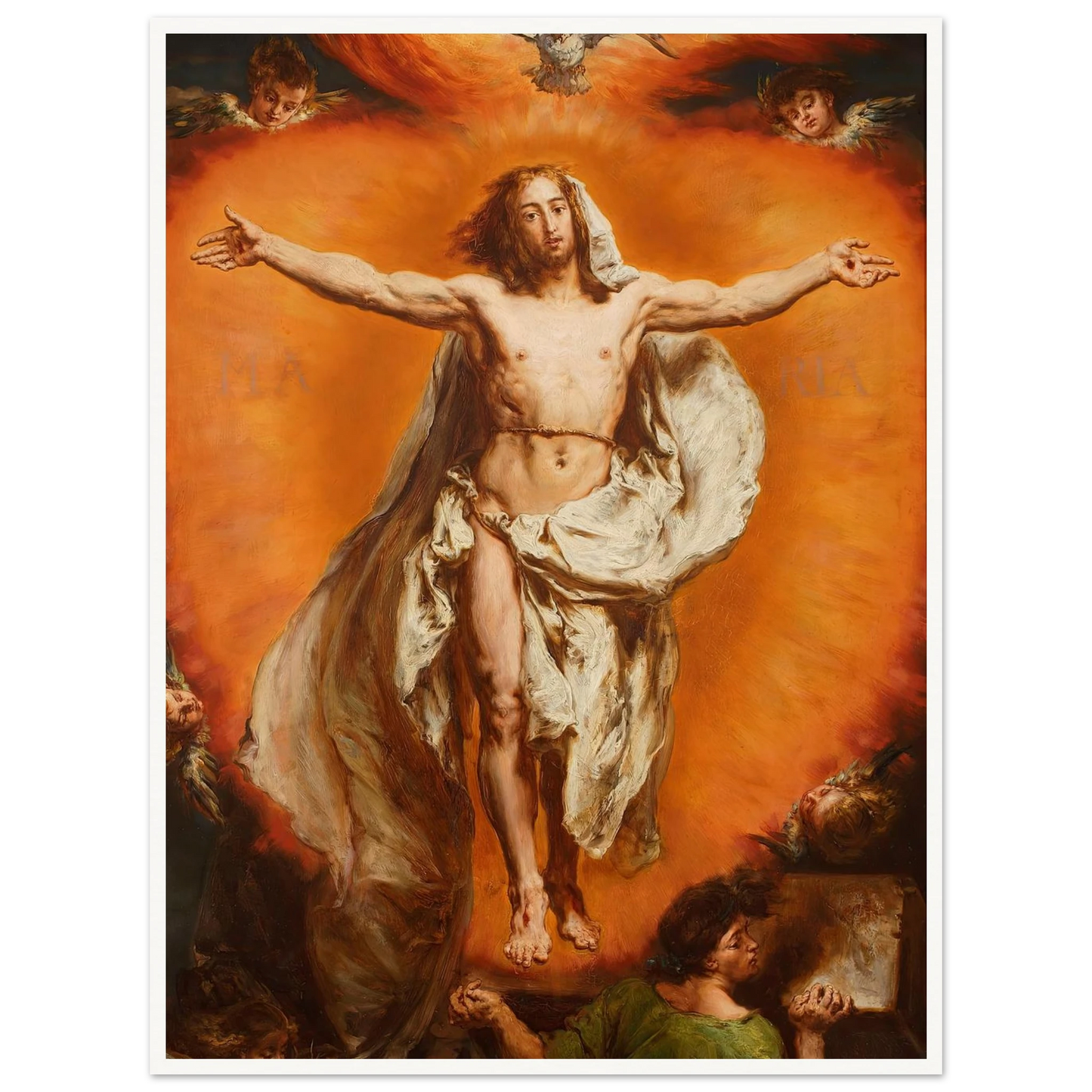 Ascension (1884) Art Print | Jan Matejko - Framed Poster - 30x40 cm / 12x16″ - Black frame