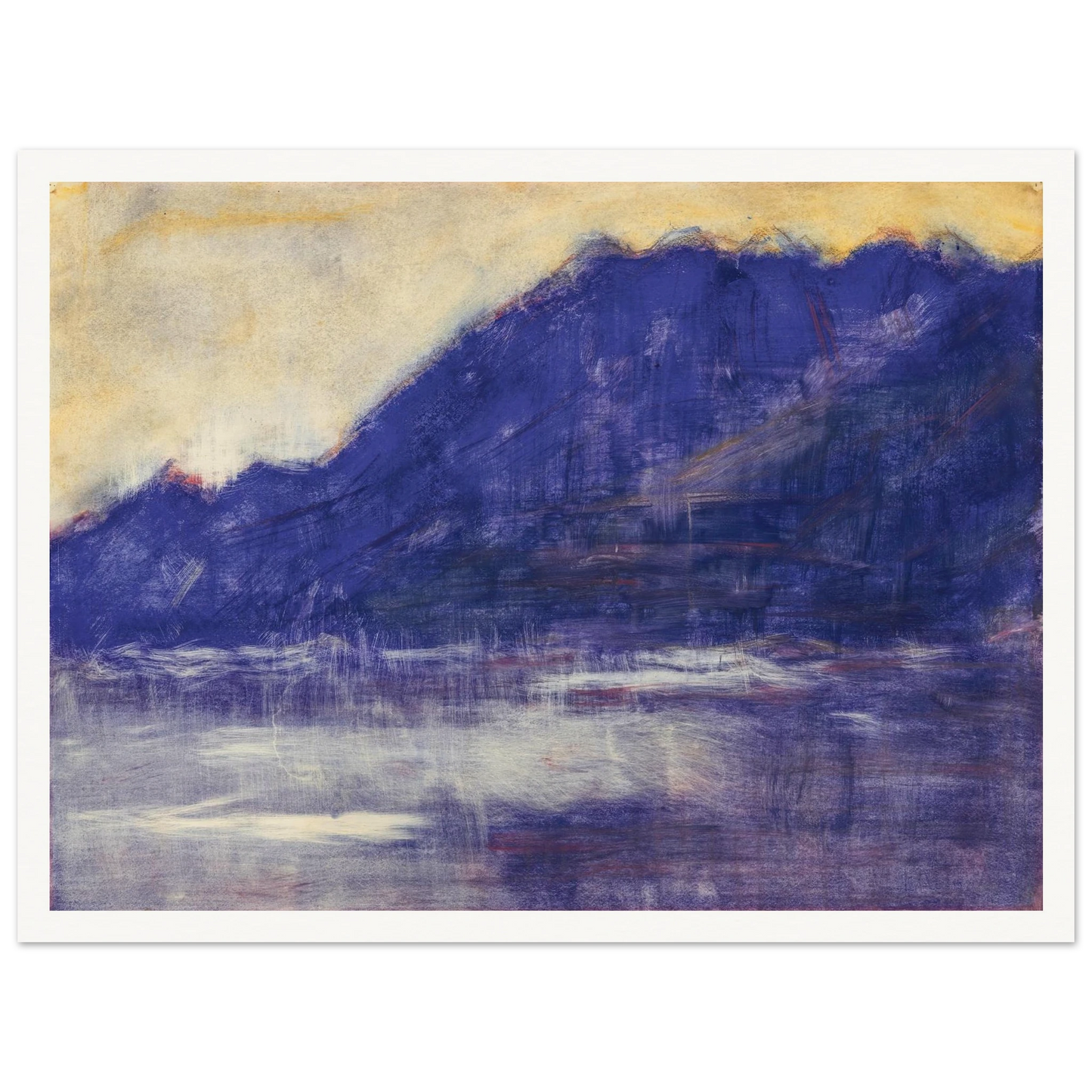 Ascona – Monte Gridone (1936) Art Print | Christian Rohlfs - Framed Poster - 30x40 cm / 12x16″ - Black frame
