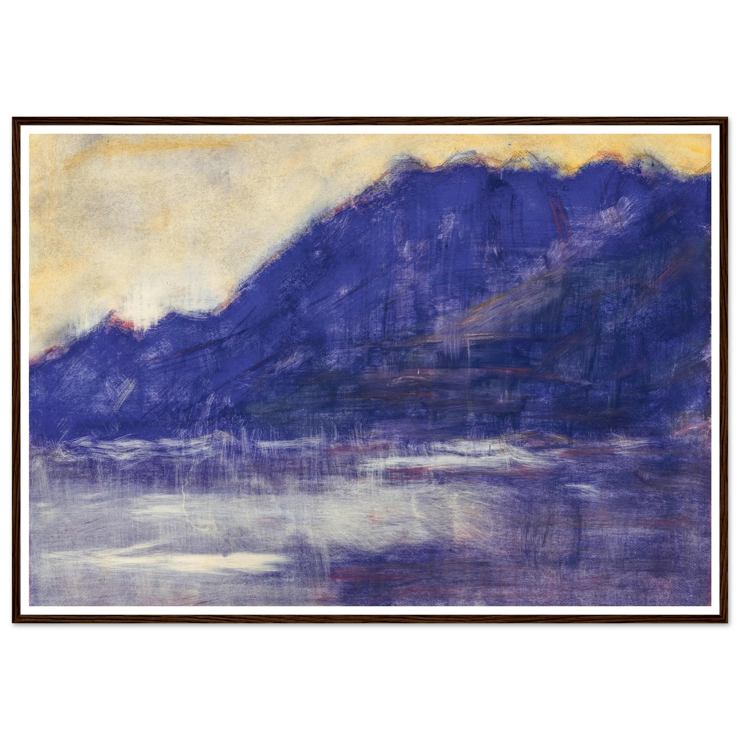 Ascona – Monte Gridone (1936) Art Print | Christian Rohlfs - Framed Poster - 30x40 cm / 12x16″ - Black frame