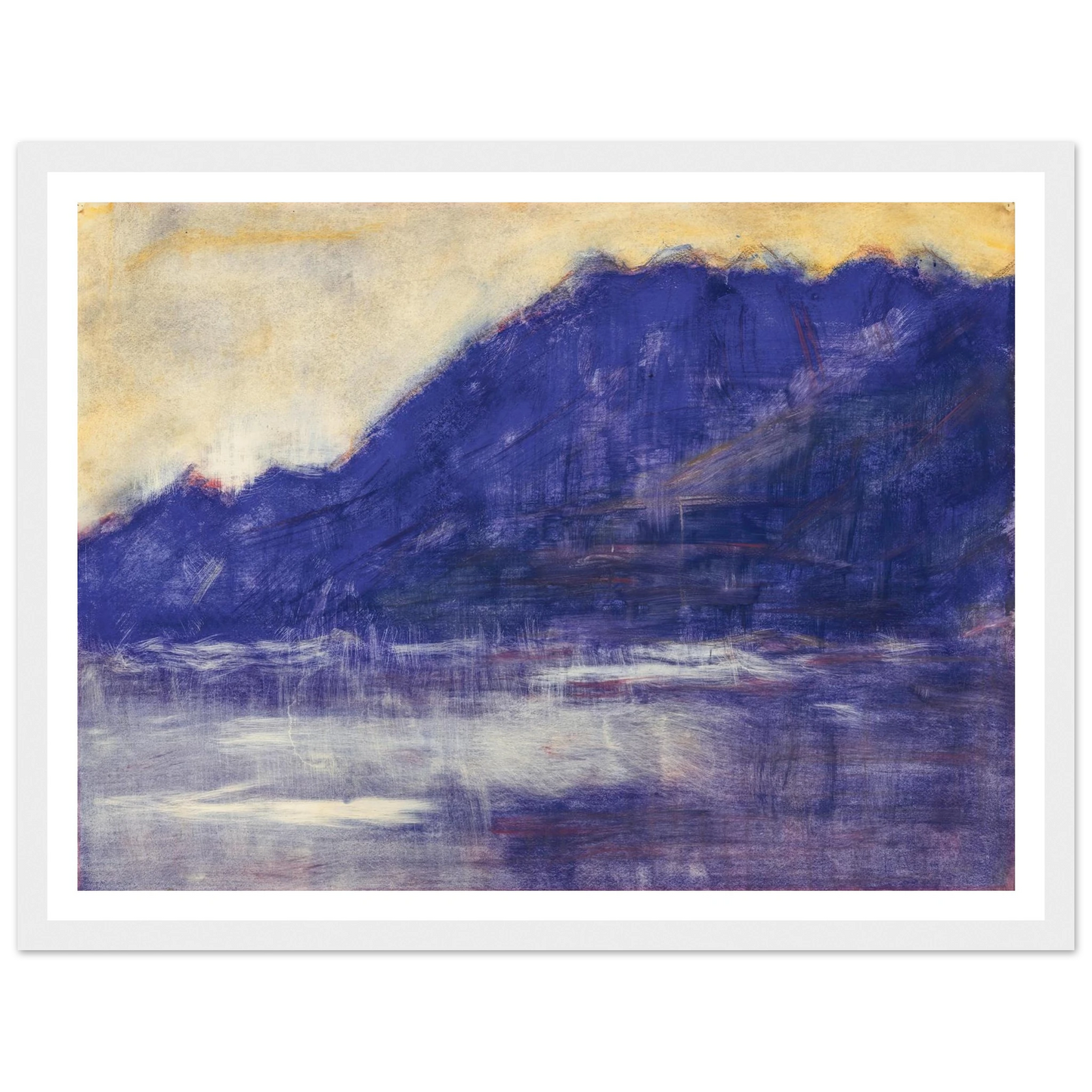 Ascona – Monte Gridone (1936) Art Print | Christian Rohlfs - Framed Poster - 30x40 cm / 12x16″ - Black frame