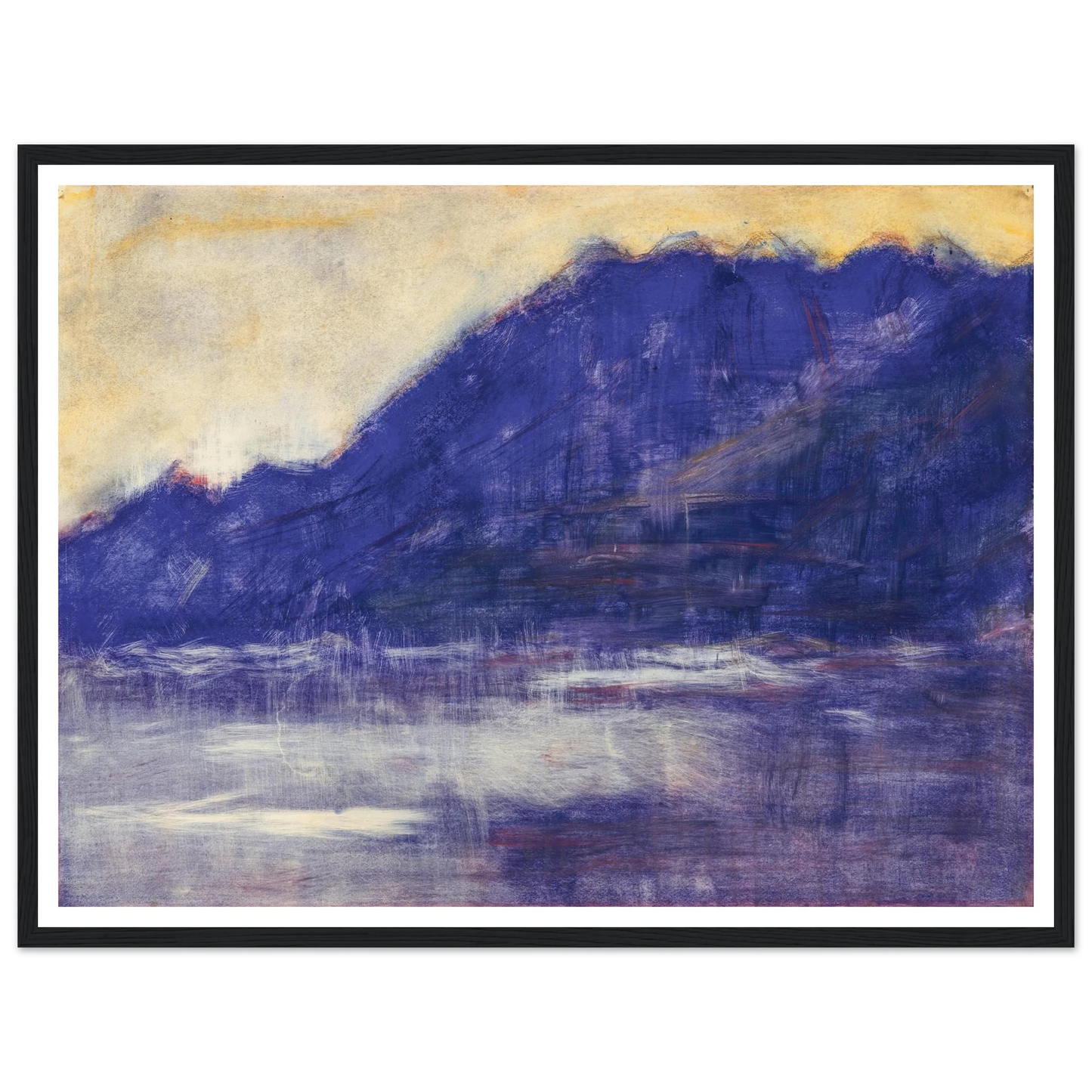 Ascona – Monte Gridone (1936) Art Print | Christian Rohlfs - Framed Poster - 30x40 cm / 12x16″ - Black frame