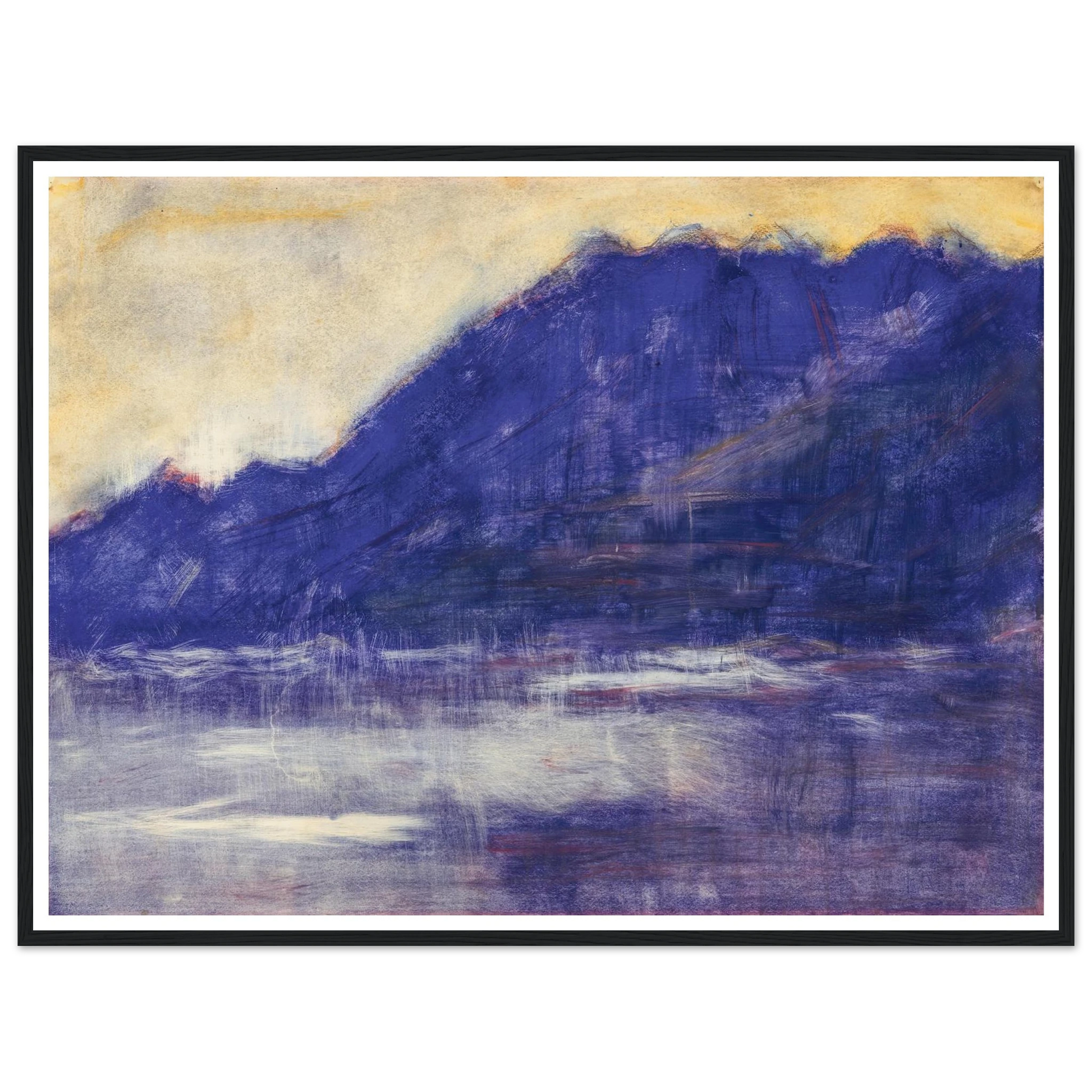 Ascona – Monte Gridone (1936) Art Print | Christian Rohlfs - Framed Poster - 30x40 cm / 12x16″ - Black frame