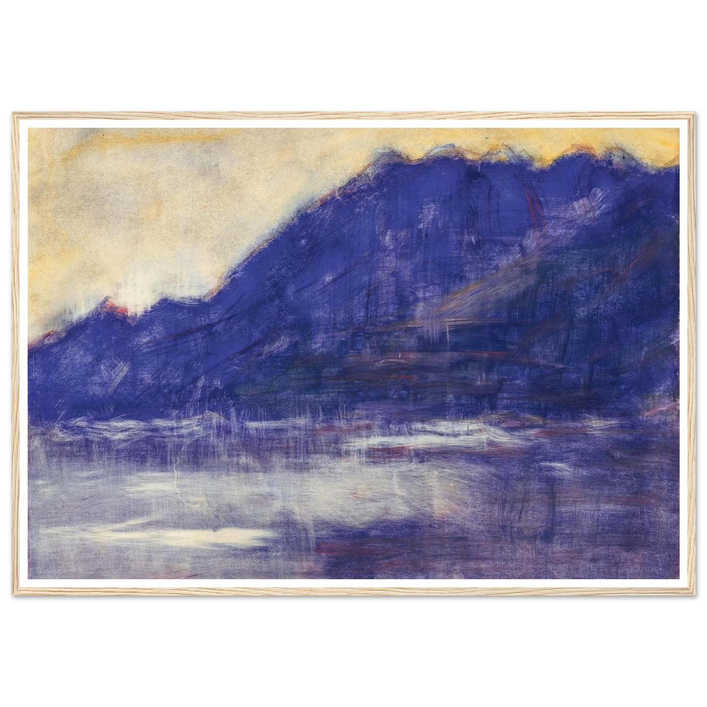 Ascona – Monte Gridone (1936) Art Print | Christian Rohlfs - Framed Poster - 30x40 cm / 12x16″ - Black frame
