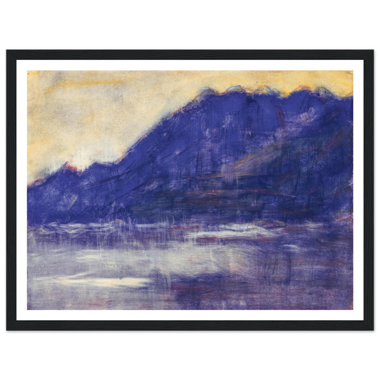 Ascona – Monte Gridone (1936) Art Print | Christian Rohlfs - Framed Poster - 30x40 cm / 12x16″ - Black frame