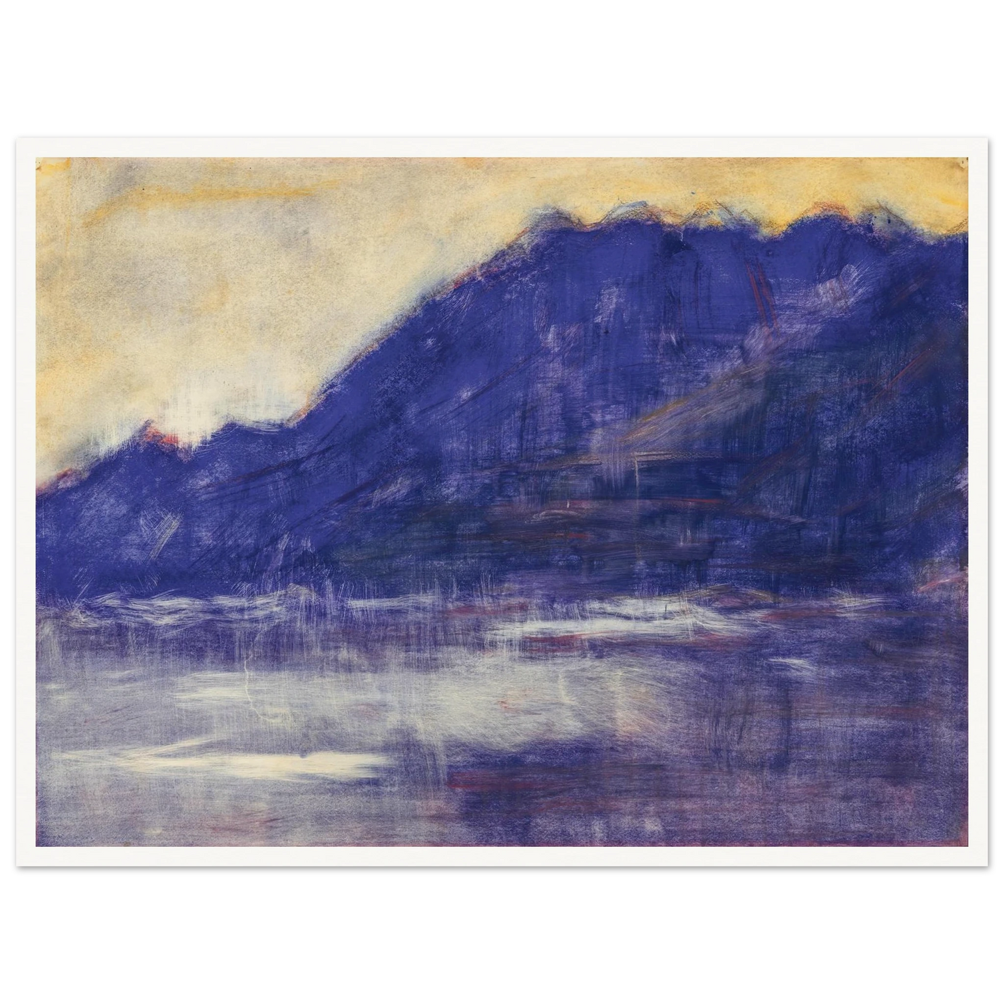 Ascona – Monte Gridone (1936) Art Print | Christian Rohlfs - Framed Poster - 30x40 cm / 12x16″ - Black frame