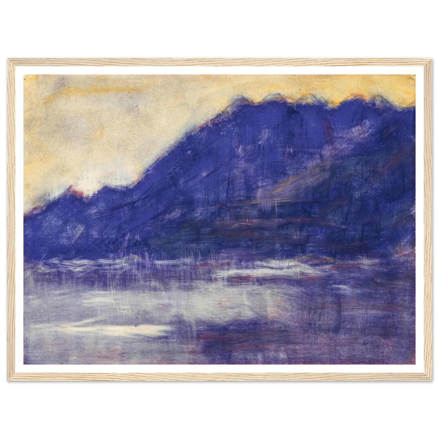 Ascona – Monte Gridone (1936) Art Print | Christian Rohlfs - Framed Poster - 30x40 cm / 12x16″ - Black frame