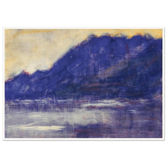 Ascona – Monte Gridone (1936) Art Print | Christian Rohlfs - Framed Poster - 30x40 cm / 12x16″ - Black frame