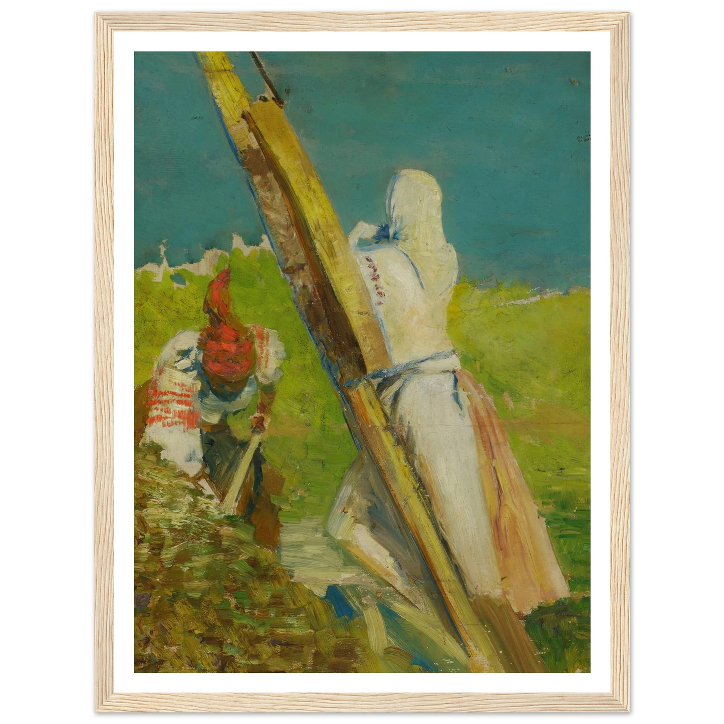 At the shadoof Art Print | Jacek Malczewski - Framed Poster - 30x40 cm / 12x16″ - Black frame