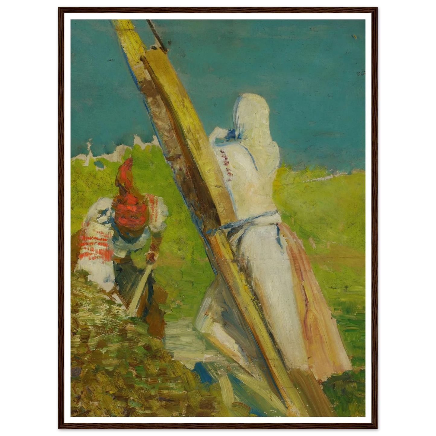 At the shadoof Art Print | Jacek Malczewski - Framed Poster - 30x40 cm / 12x16″ - Black frame