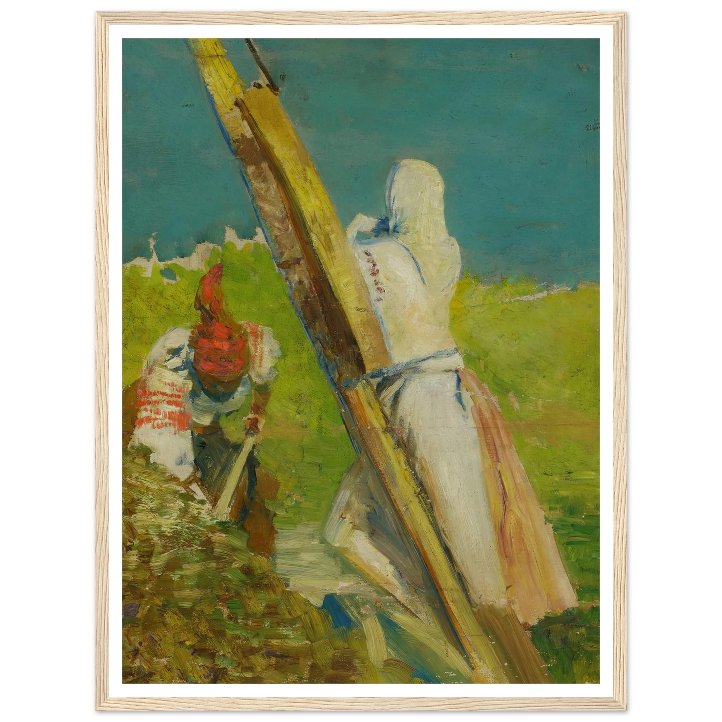At the shadoof Art Print | Jacek Malczewski - Framed Poster - 30x40 cm / 12x16″ - Black frame