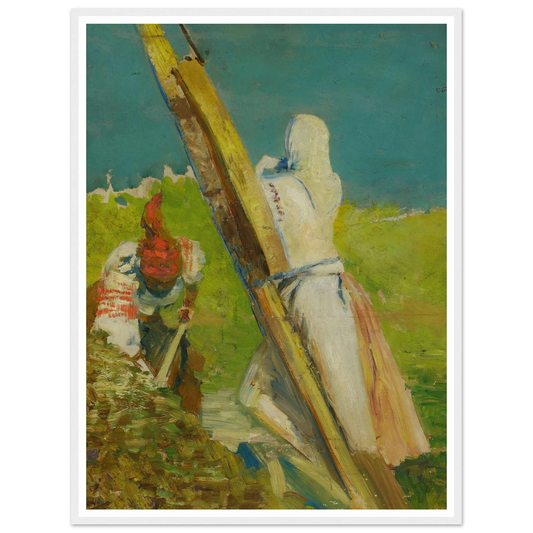 At the shadoof Art Print | Jacek Malczewski - Framed Poster - 30x40 cm / 12x16″ - Black frame