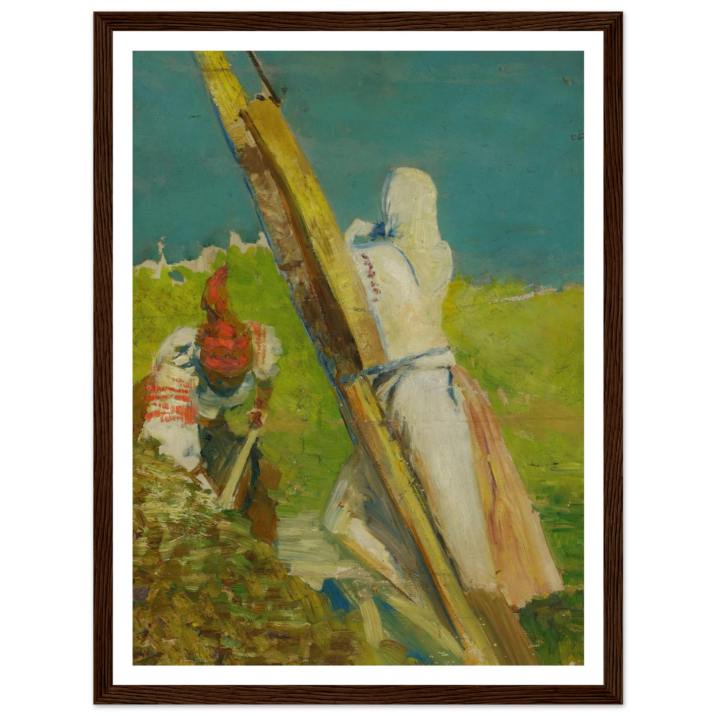 At the shadoof Art Print | Jacek Malczewski - Framed Poster - 30x40 cm / 12x16″ - Black frame