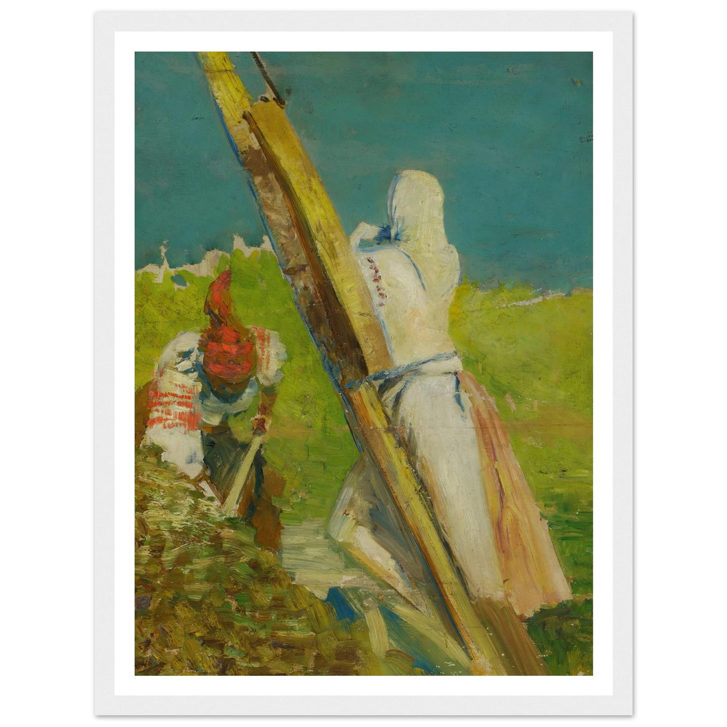 At the shadoof Art Print | Jacek Malczewski - Framed Poster - 30x40 cm / 12x16″ - Black frame