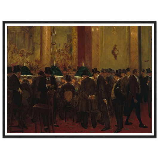 Au cercle (1908) Art Print | Jean Beraud - Framed Poster - 30x40 cm / 12x16″ - Black frame