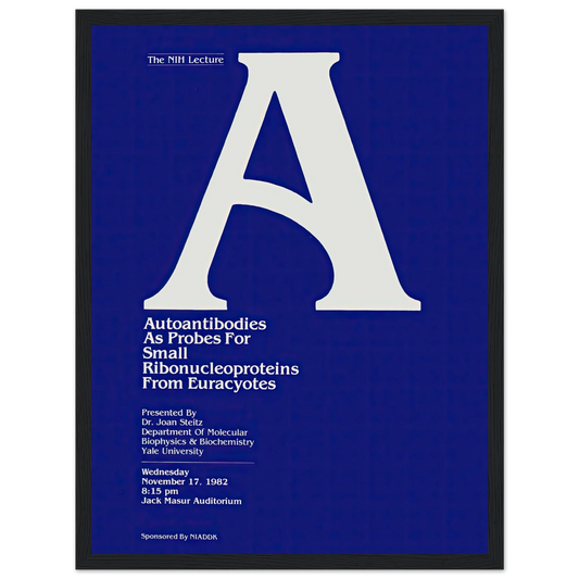 Autoantibodies as probes for small ribonucleoproteins from euracyotes (1982) Art Print | National Institutes of Health - Framed Poster - 30x40 cm / 12x16″ - Black frame
