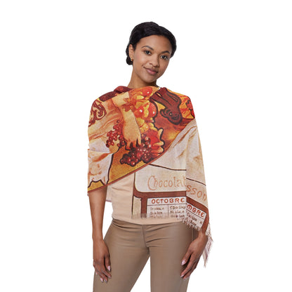 Autumn | Alphonse Mucha Scarf – Art Nouveau Scarf - - 27" × 71'' - 