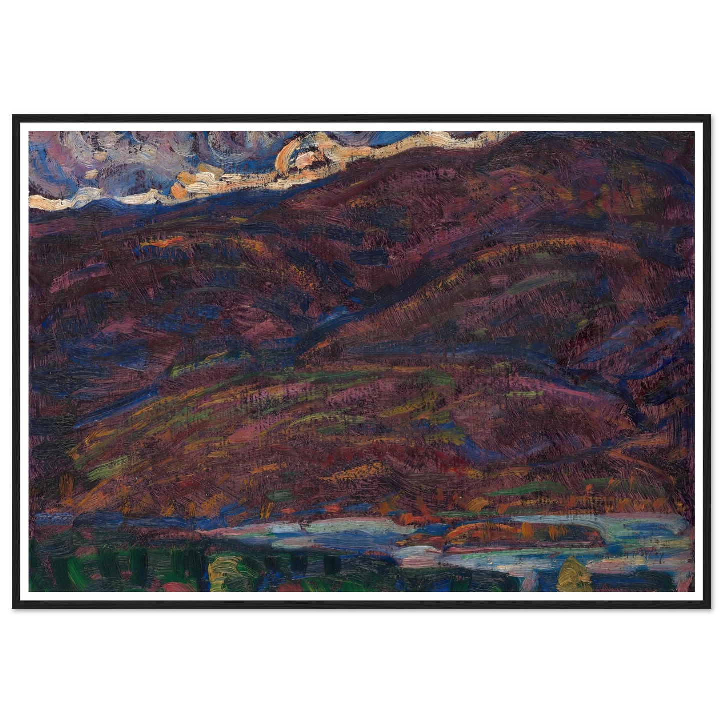Autumn Color (circa 1910) Art Print | Marsden Hartley - Framed Poster - 30x40 cm / 12x16″ - Black frame