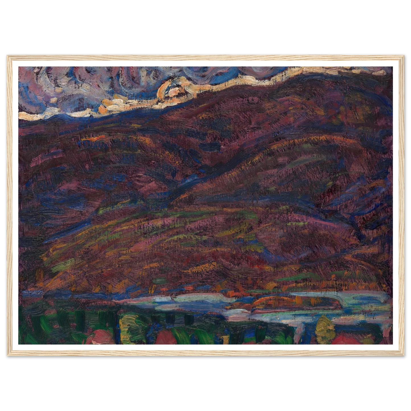 Autumn Color (circa 1910) Art Print | Marsden Hartley - Framed Poster - 30x40 cm / 12x16″ - Black frame