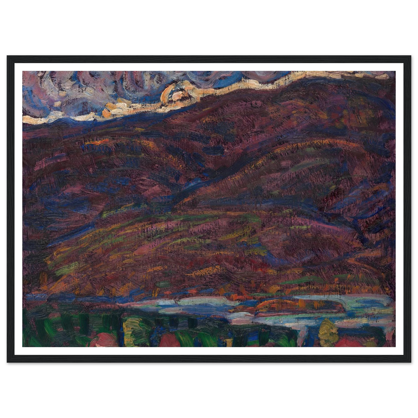 Autumn Color (circa 1910) Art Print | Marsden Hartley - Framed Poster - 30x40 cm / 12x16″ - Black frame
