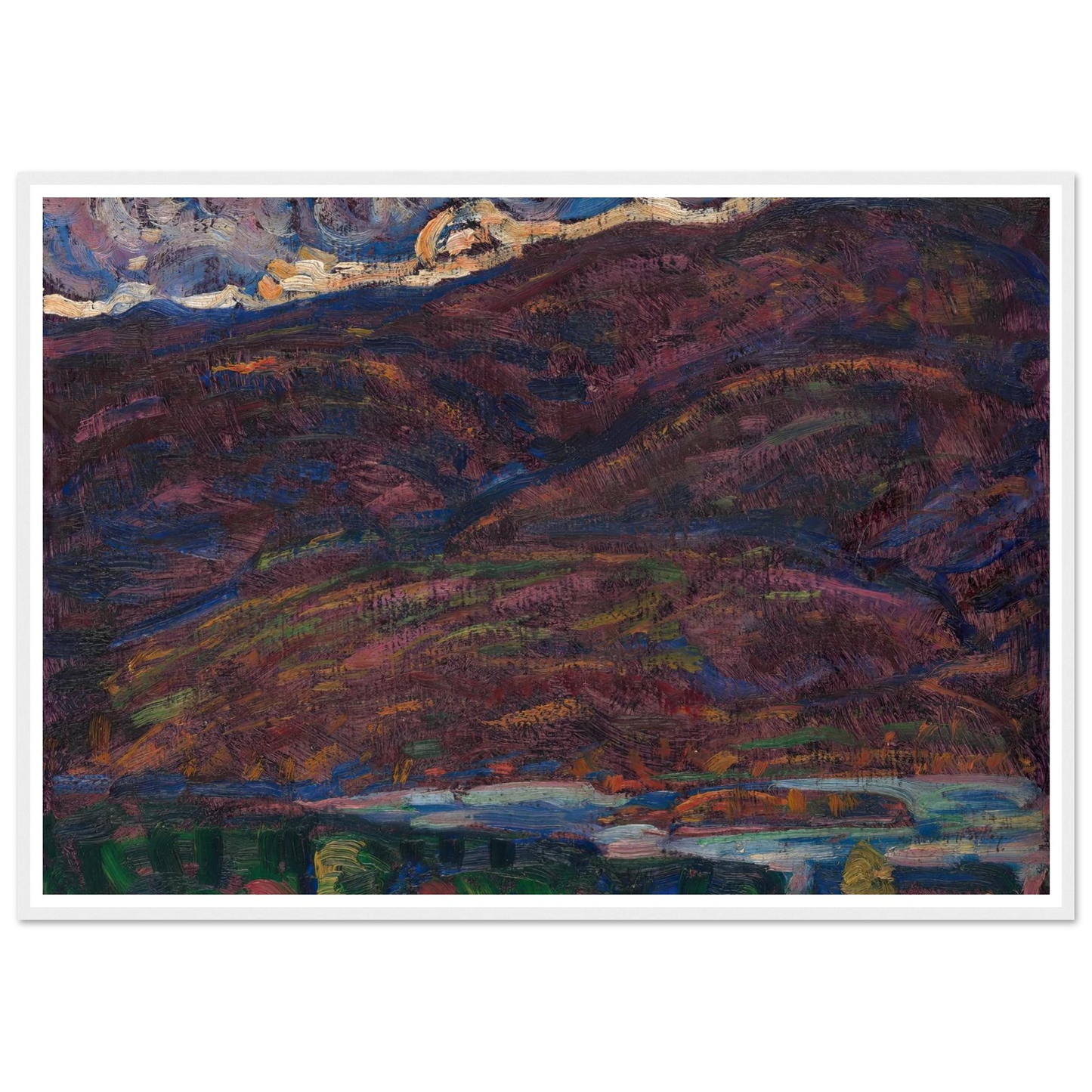 Autumn Color (circa 1910) Art Print | Marsden Hartley - Framed Poster - 30x40 cm / 12x16″ - Black frame