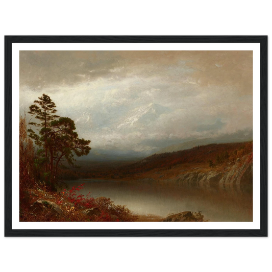 Autumn in the Adirondacks (c. 1872-73) Art Print | Alexander Helwig Wyant - Framed Poster - 30x40 cm / 12x16″ - Black frame