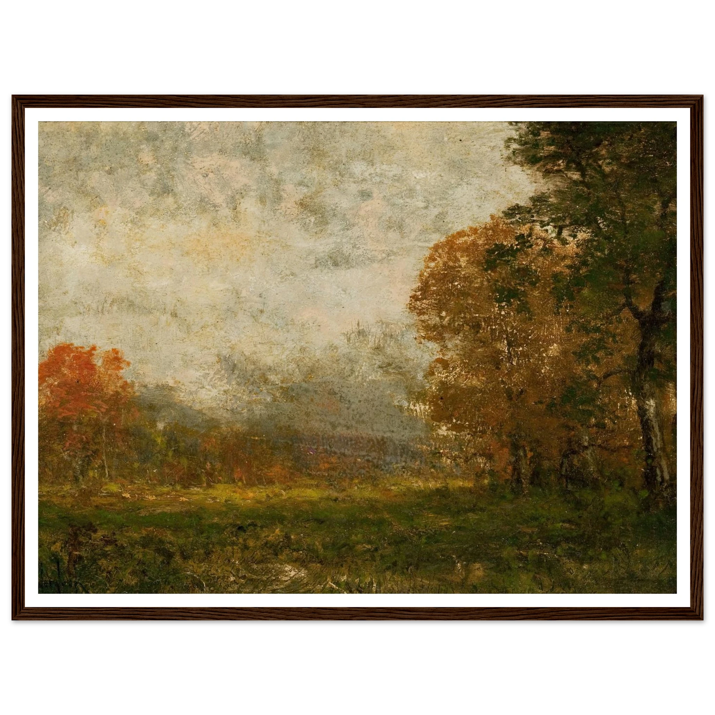 Autumn Landscape Art Print | Julian Onderdonk - Framed Poster - 30x40 cm / 12x16″ - Black frame