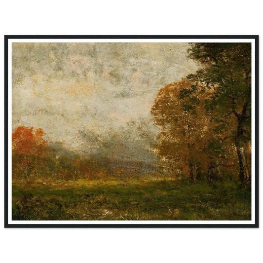Autumn Landscape Art Print | Julian Onderdonk - Framed Poster - 30x40 cm / 12x16″ - Black frame