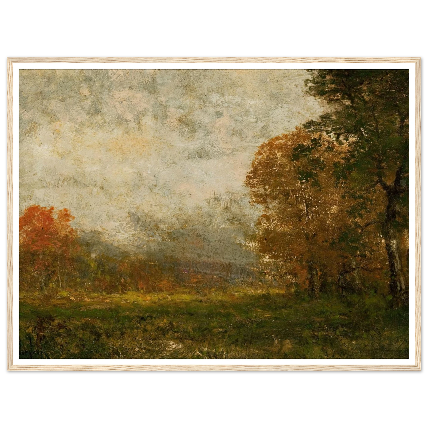 Autumn Landscape Art Print | Julian Onderdonk - Framed Poster - 30x40 cm / 12x16″ - Black frame