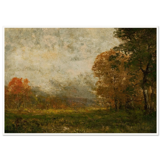 Autumn Landscape Art Print | Julian Onderdonk - Framed Poster - 30x40 cm / 12x16″ - Black frame
