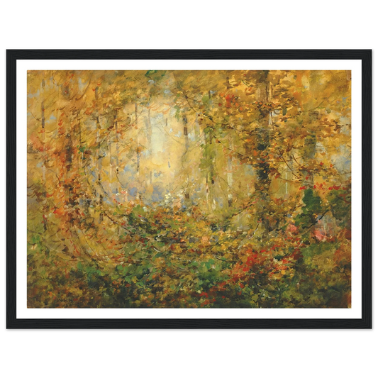 Autumn Tangle (1920) Art Print | William Henry Holmes - Framed Poster - 30x40 cm / 12x16″ - Black frame