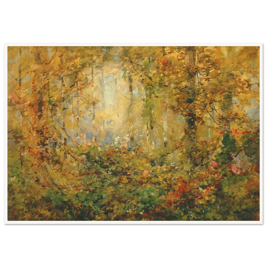 Autumn Tangle (1920) Art Print | William Henry Holmes - Framed Poster - 30x40 cm / 12x16″ - Black frame