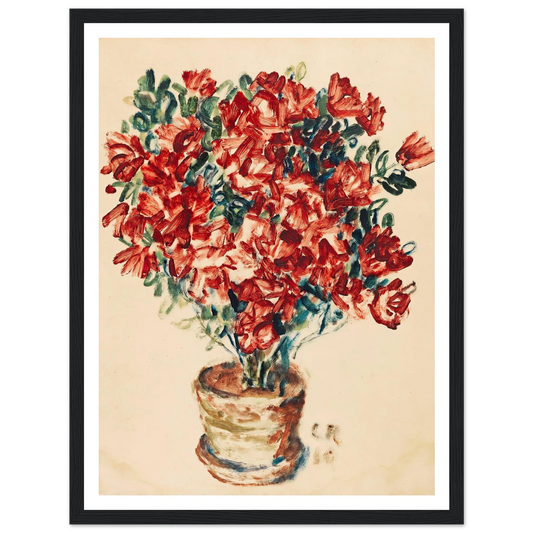 Azalee (1910) Art Print | Christian Rohlfs - Framed Poster - 30x40 cm / 12x16″ - Black frame