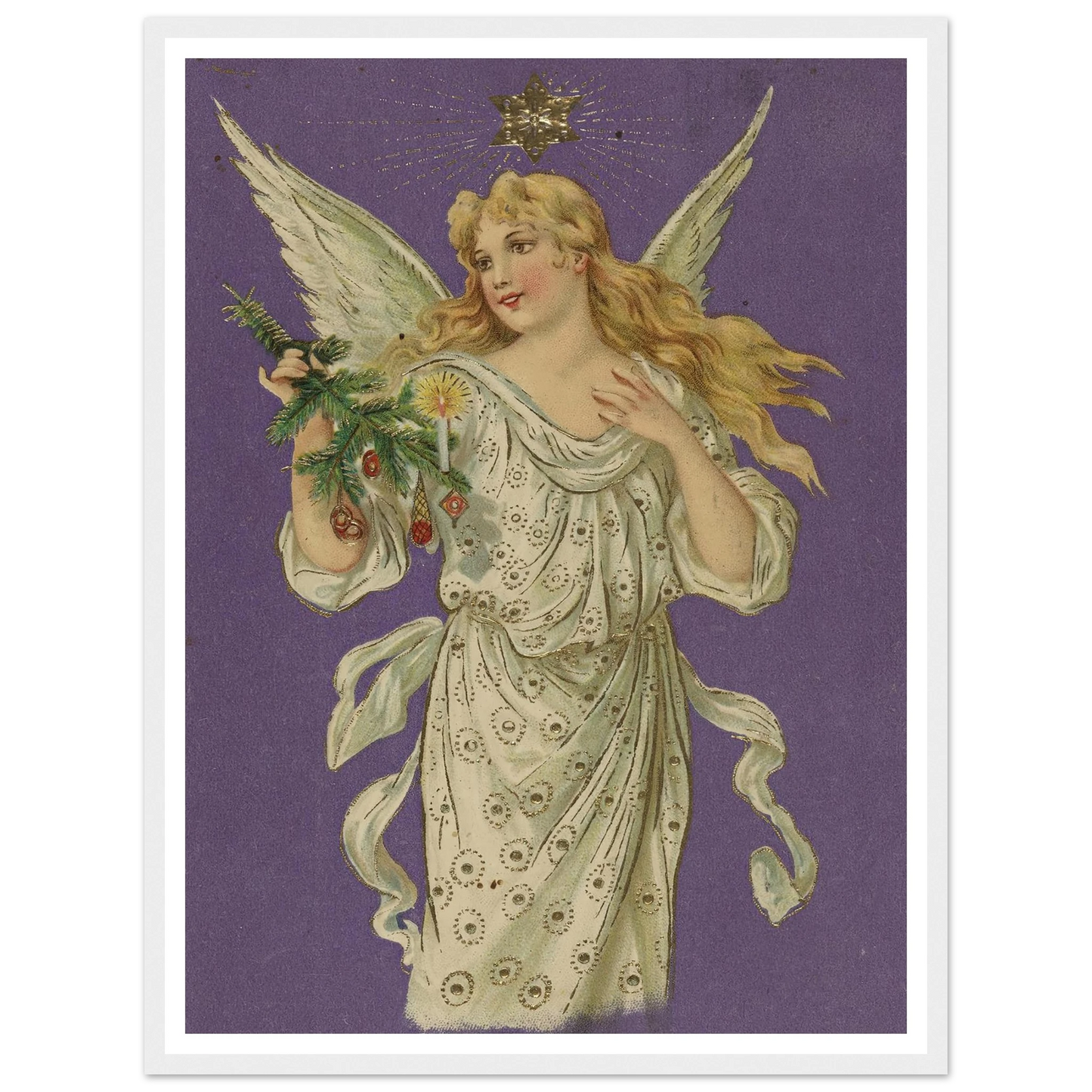 Azure Winged Messenger - Framed Poster - 30x40 cm / 12x16″ - Black frame
