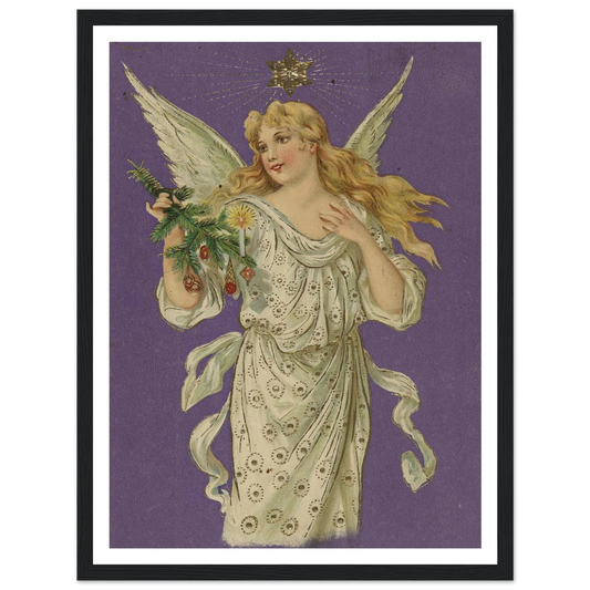 Azure Winged Messenger - Framed Poster - 30x40 cm / 12x16″ - Black frame