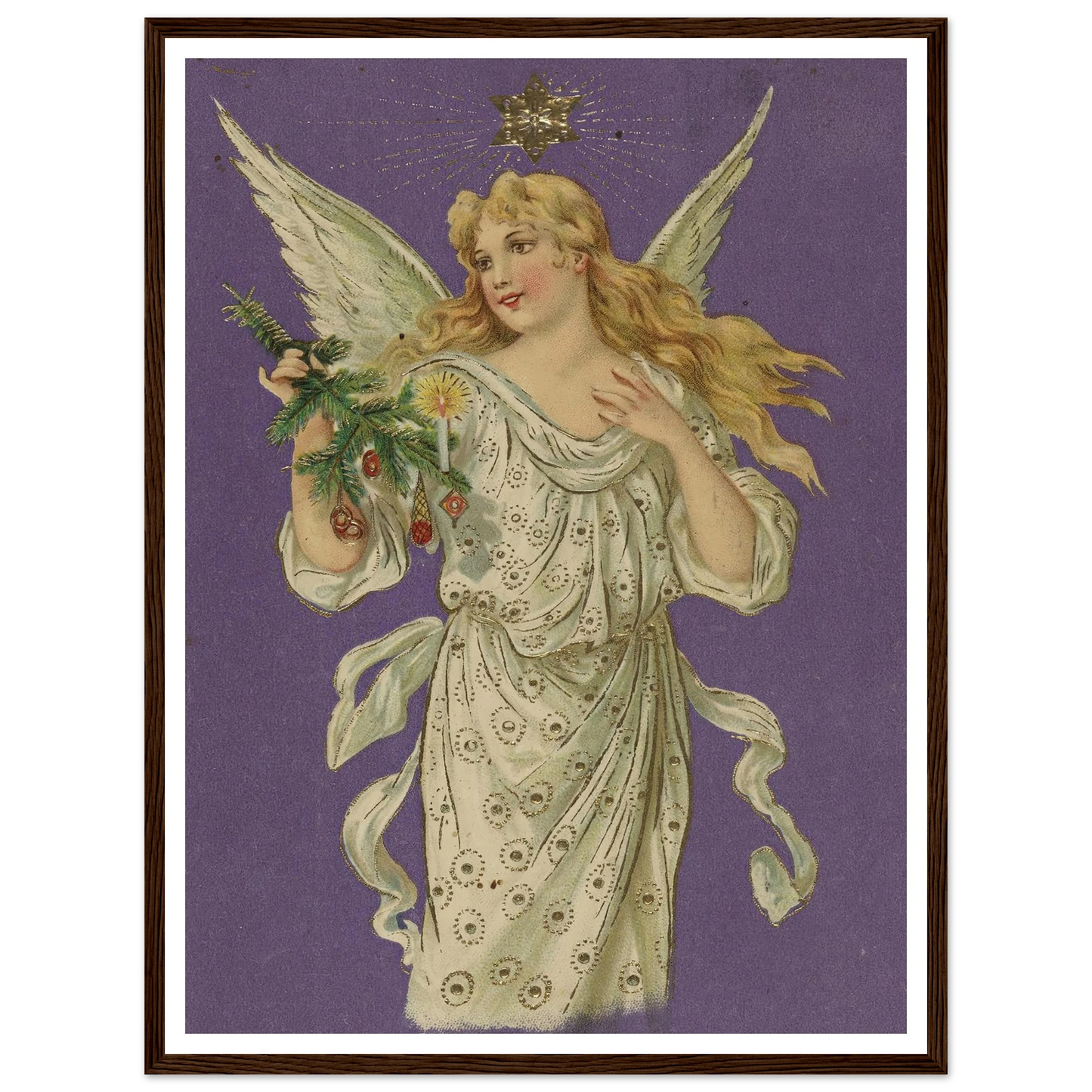 Azure Winged Messenger - Framed Poster - 30x40 cm / 12x16″ - Black frame