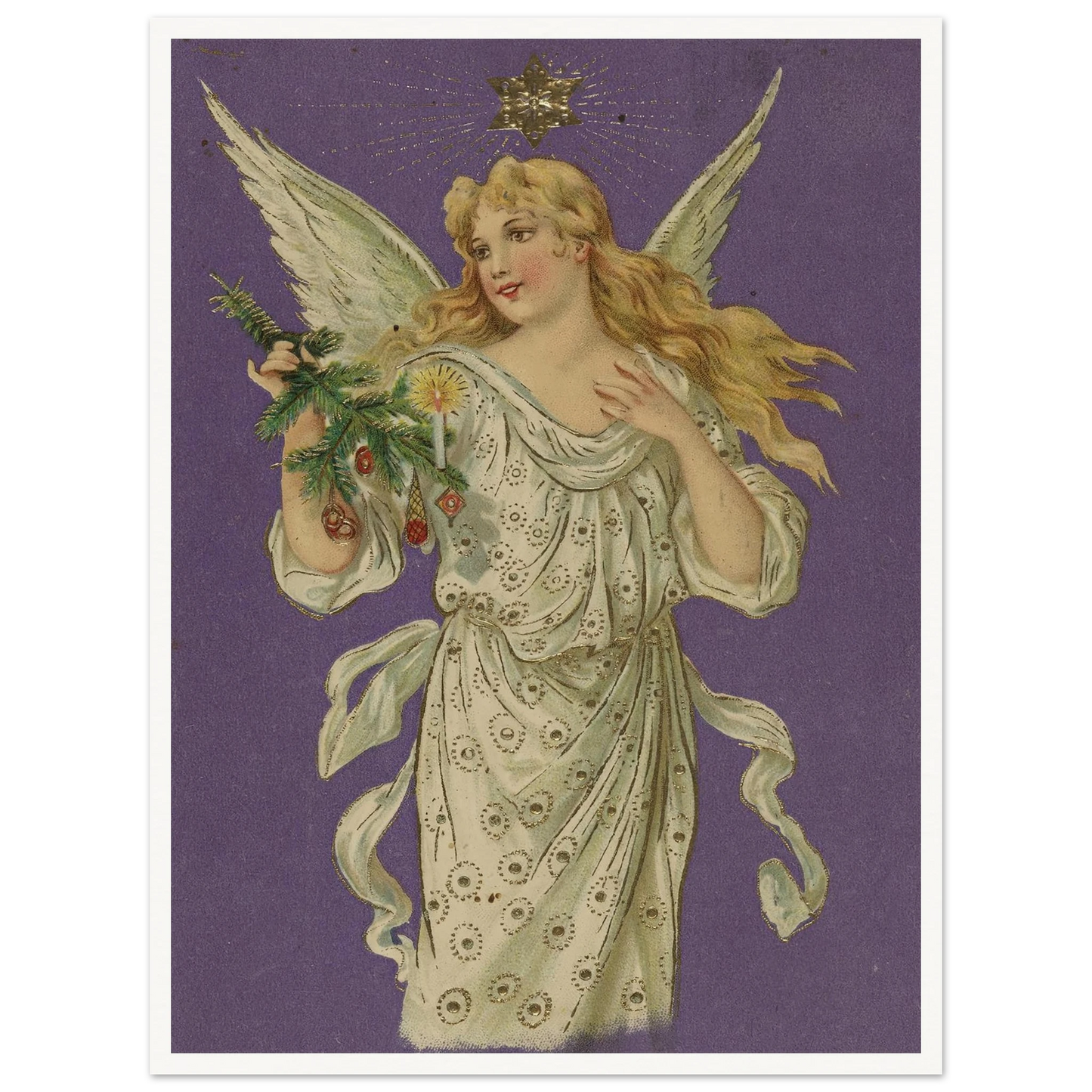 Azure Winged Messenger - Framed Poster - 30x40 cm / 12x16″ - Black frame