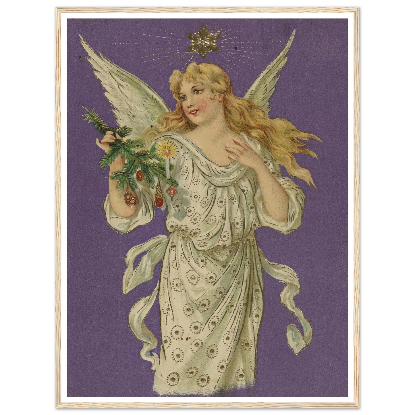 Azure Winged Messenger - Framed Poster - 30x40 cm / 12x16″ - Black frame