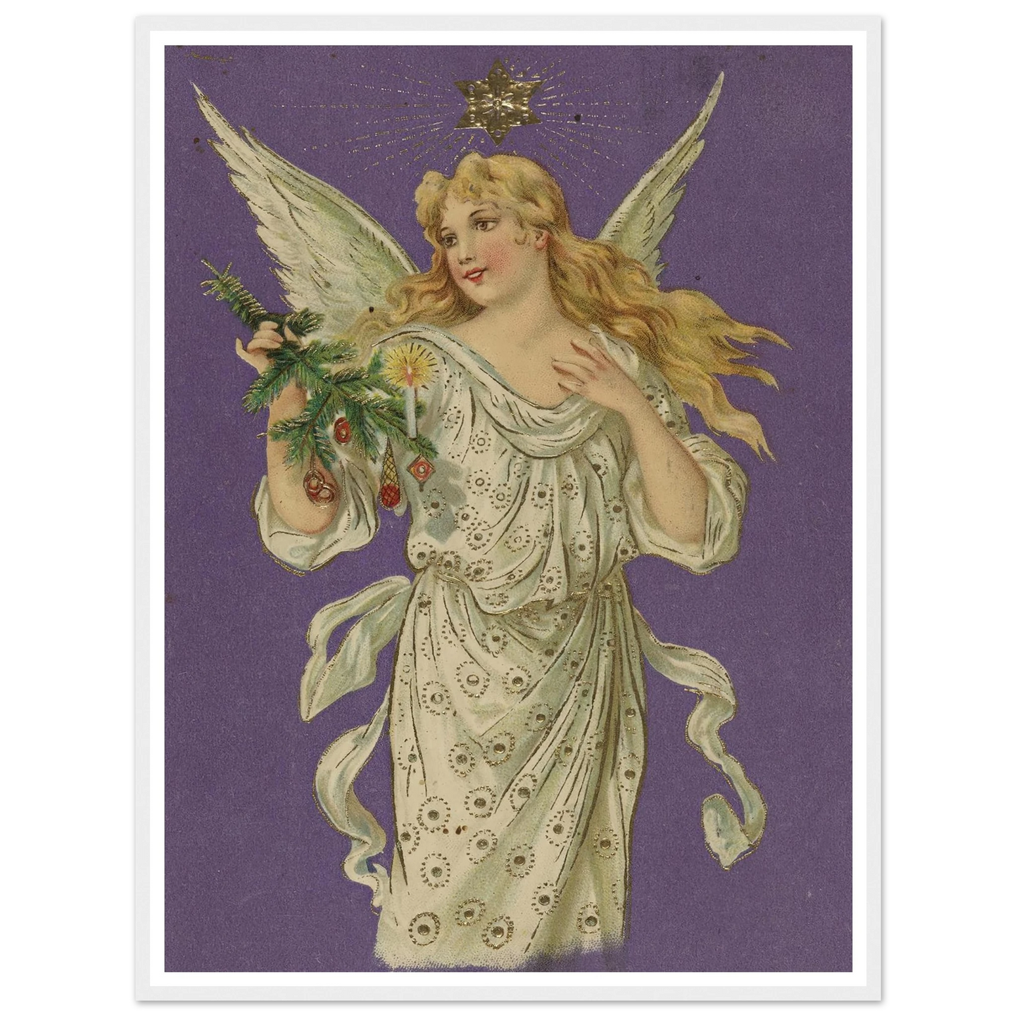 Azure Winged Messenger - Framed Poster - 30x40 cm / 12x16″ - Black frame