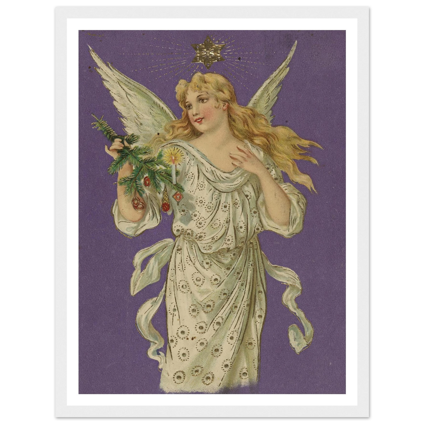 Azure Winged Messenger - Framed Poster - 30x40 cm / 12x16″ - Black frame