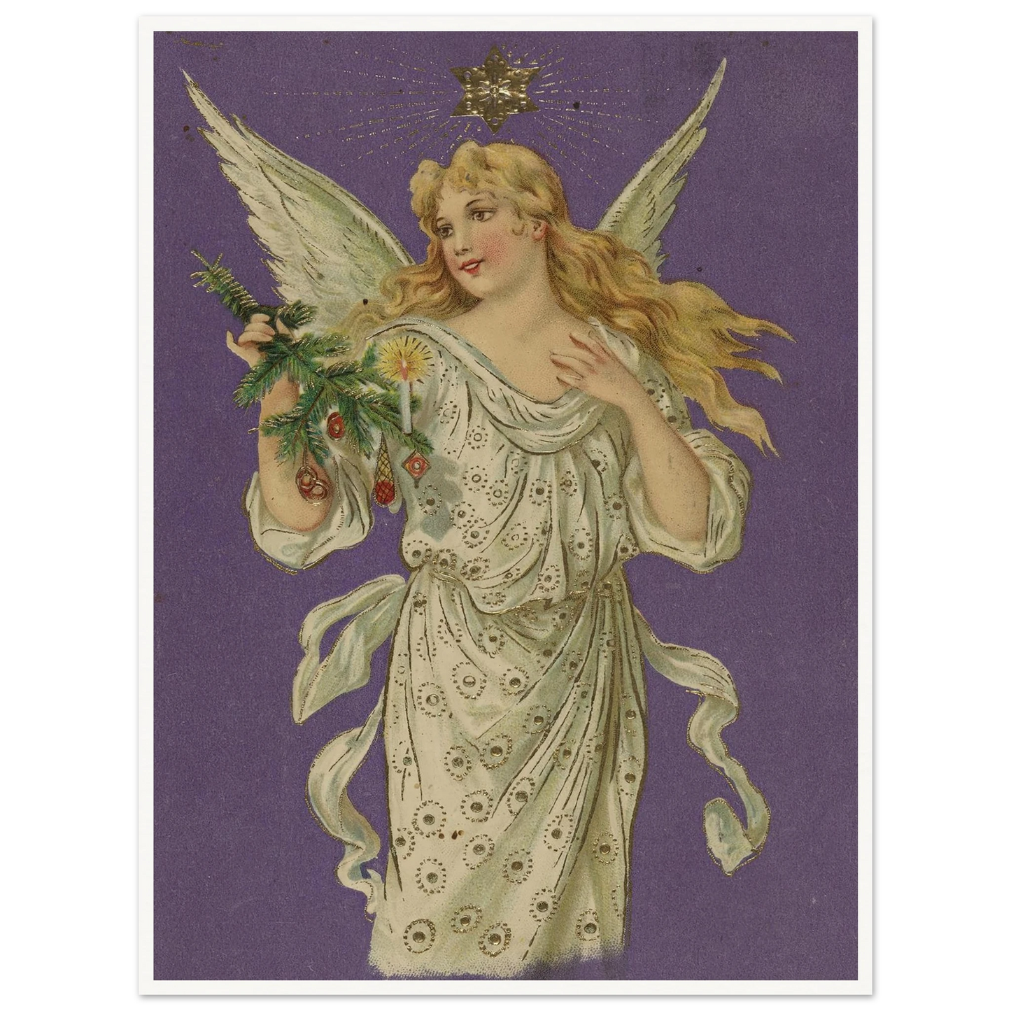 Azure Winged Messenger - Framed Poster - 30x40 cm / 12x16″ - Black frame