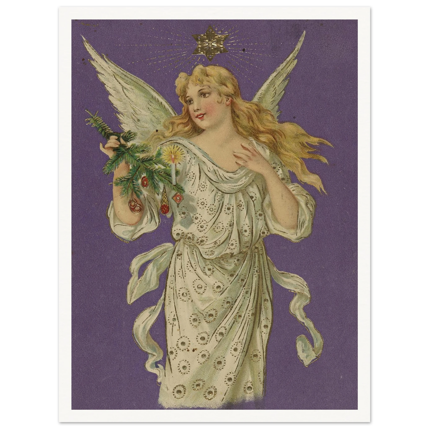 Azure Winged Messenger - Framed Poster - 30x40 cm / 12x16″ - Black frame