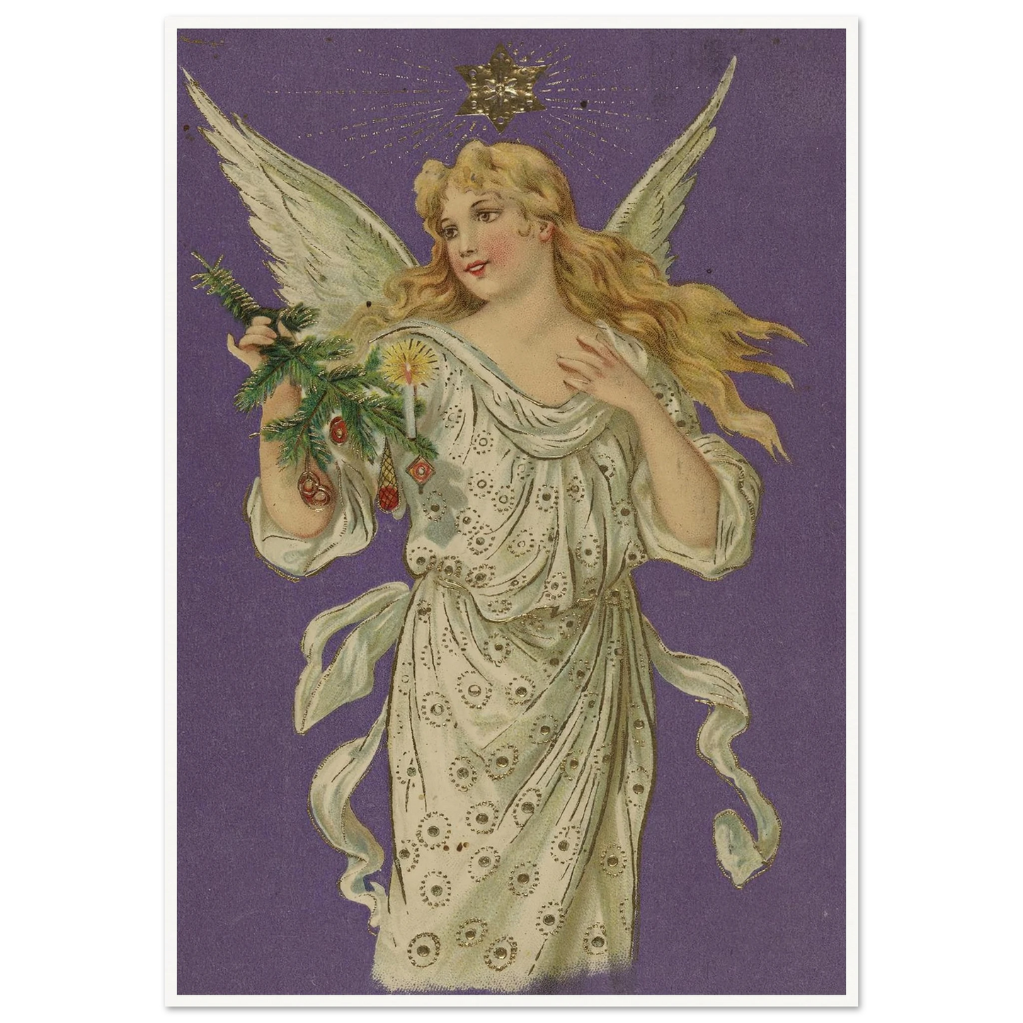 Azure Winged Messenger - Framed Poster - 30x40 cm / 12x16″ - Black frame