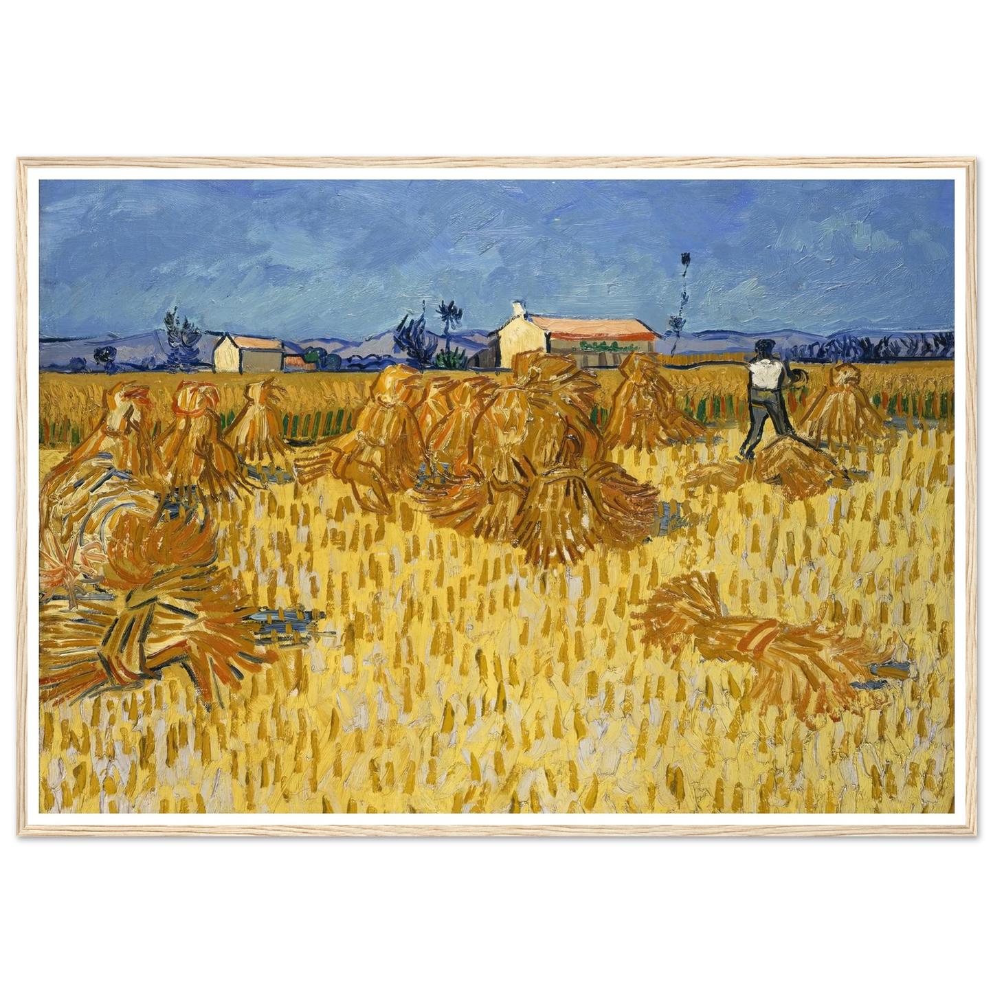 Corn Harvest in Provence Art Print | Vincent van Gogh-Quipham Collections