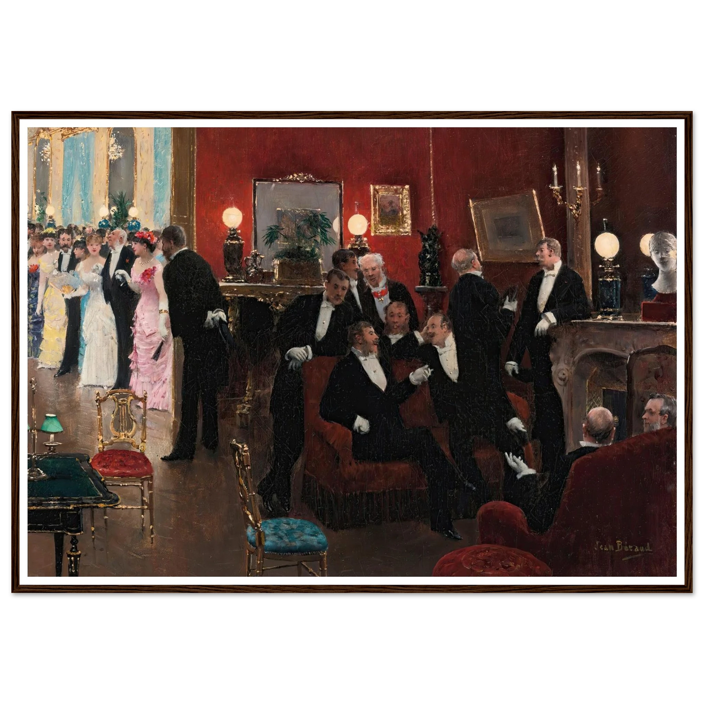La réception Art Print | Jean Beraud-Quipham Collections