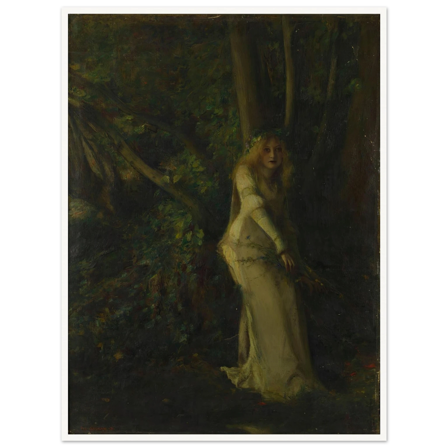 A Young Woman in the Play Art Print | Pascal Adolphe Jean Dagnan Bouveret-Quipham Collections