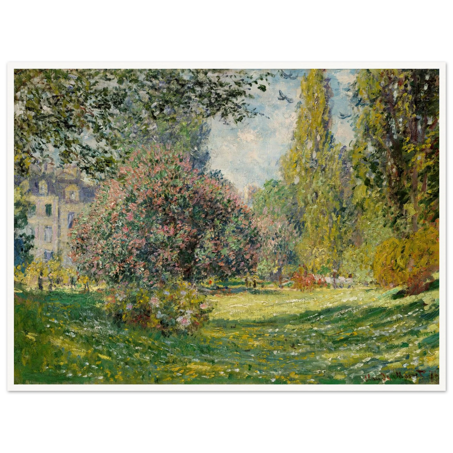 Landscape; The Parc Monceau (1876) Art Print | Claude Monet-Quipham Collections