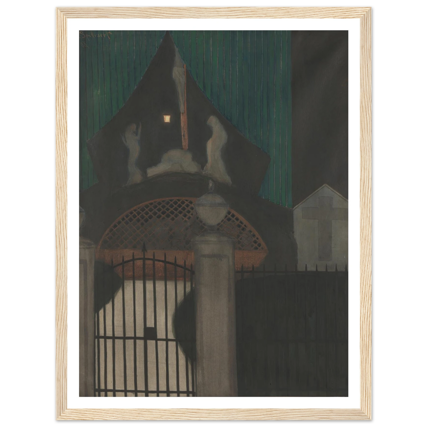 Calvarie en vagevuur te Oostende (1908) Art Print | Leon Spilliaert-Quipham Collections